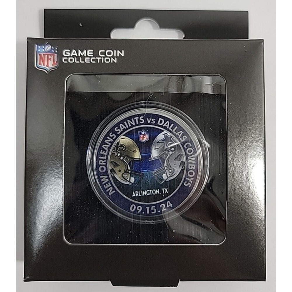 New Orleans Saints vs Dallas Cowboys GAME COIN 09/15/2024 NFL HOME‎ OPENER